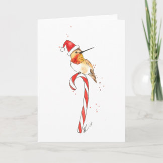 Hummingbird Christmas Card