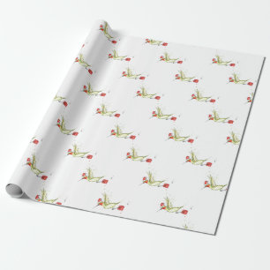 Hummingbird Christmas Delivery Wrapping Paper