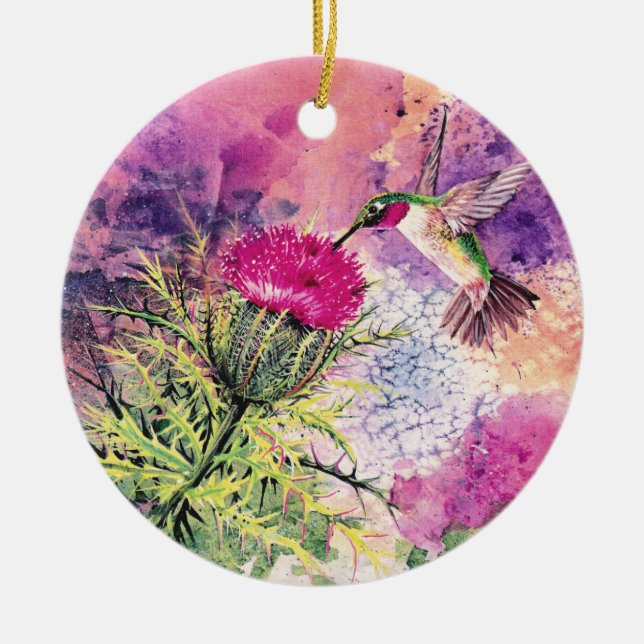 Hummingbird Christmas Ornament Gift (Front)