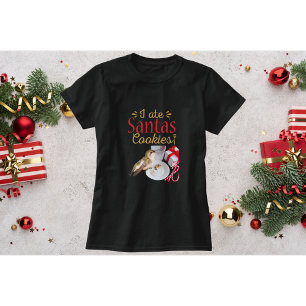 Hummingbird Christmas Shirt-I ate Santa's Cookies T-Shirt