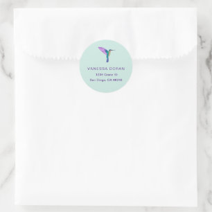 Hummingbird Classic Round Sticker