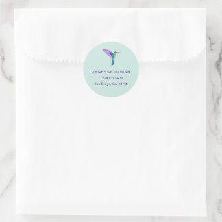 Hummingbird Classic Round Sticker