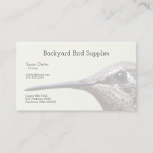 Hummingbird closeup business card
