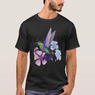 Hummingbird Colibri Snowcap Bird Flowers Tropical T-Shirt