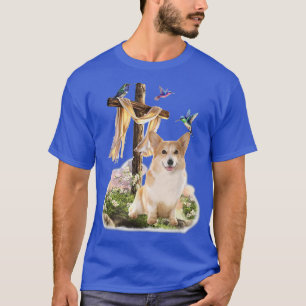 Hummingbird  Corgi  T-Shirt