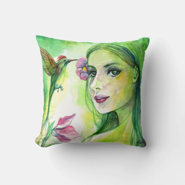 Hummingbird Cushion (Front)