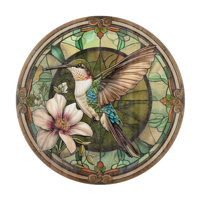 Hummingbird Cutting Board (Front)