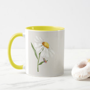Hummingbird & Daisy Mug