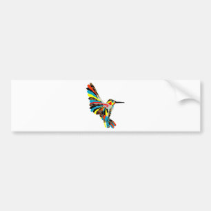 hummingbird drawing bumper sticker