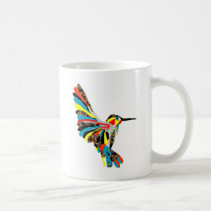 hummingbird drawing coffee mug
