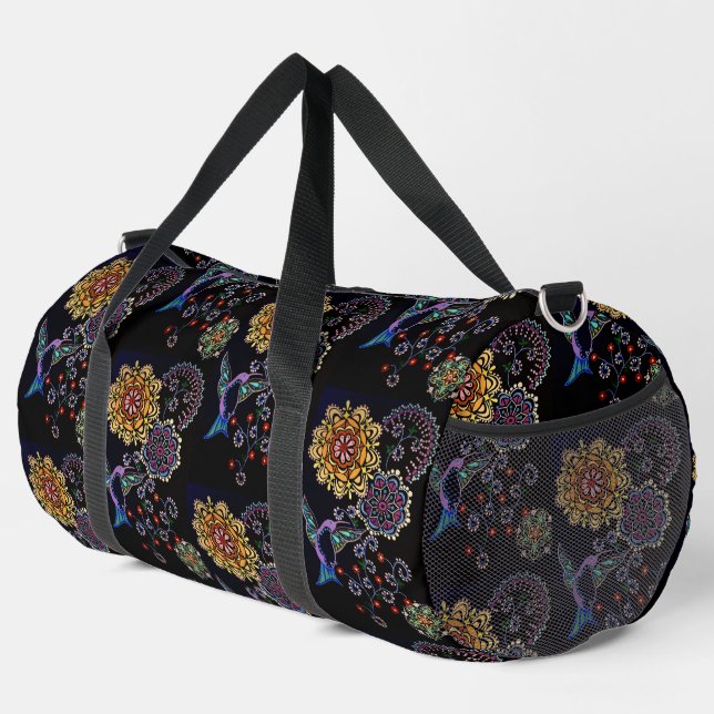 Hummingbird Duffle Bag (Right Corner)