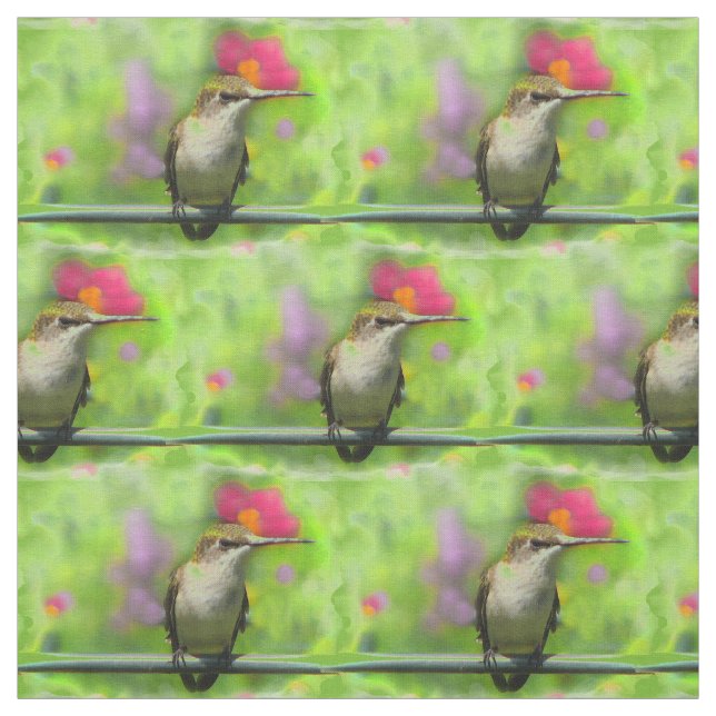 Hummingbird Fabric (Swatch)