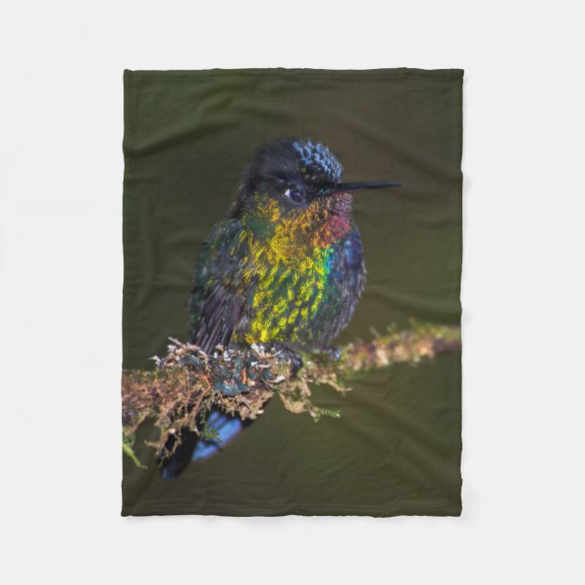 Hummingbird Fleece Blanket (Front)