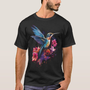 Hummingbird Floral Bird T-Shirt