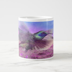 HUMMINGBIRD FLOWER TO FLOWER LARGE COFFEE MUG