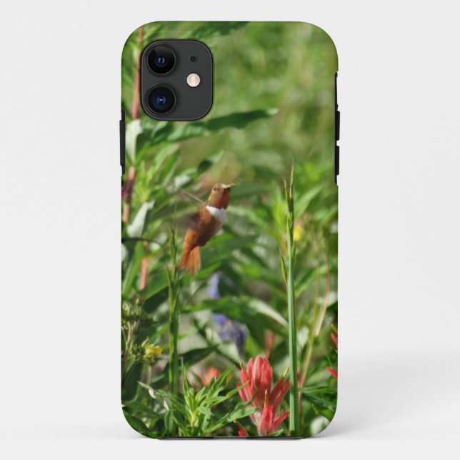 Hummingbird Flowers Case-Mate iPhone Case (Back)