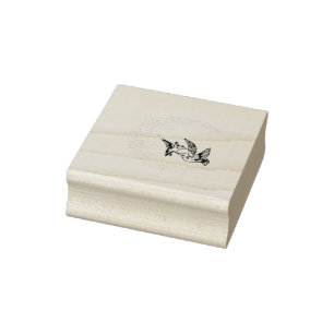 Hummingbird Fly Rubber Stamp