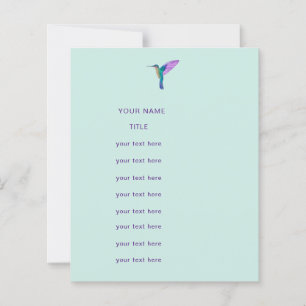 Hummingbird Flyer