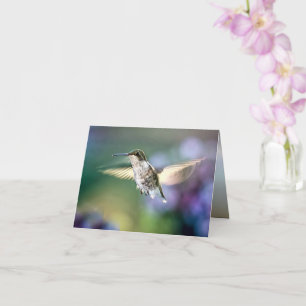 Hummingbird Flying Card