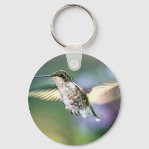 Hummingbird Flying Key Ring