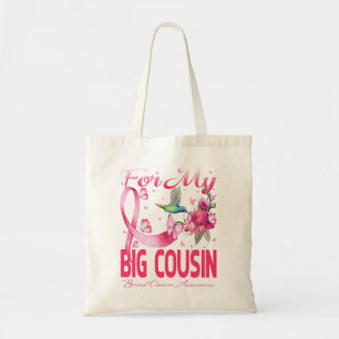 Hummingbird For My Big Cousin Breast Cancer Tote Bag
