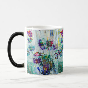 Hummingbird garden abstract painting  magic mug