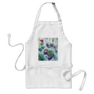 Hummingbird garden abstract painting  standard apron