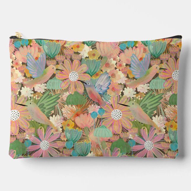 Hummingbird garden accessory pouch (Front)
