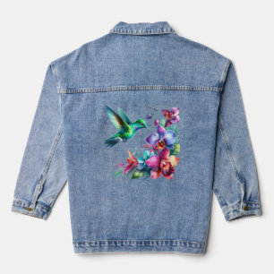 Hummingbird Garden Denim Jacket