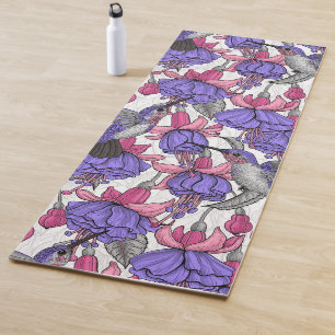 Hummingbird garden in melrose and pink yoga mat