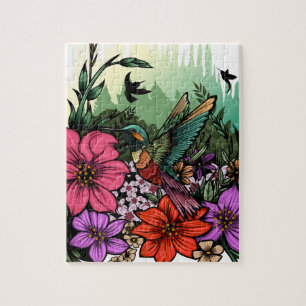 Hummingbird Garden Jigsaw Puzzle