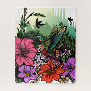 Hummingbird Garden Jigsaw Puzzle