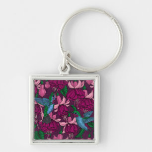Hummingbird garden key ring