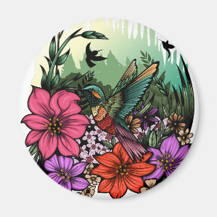 Hummingbird Garden Magnet