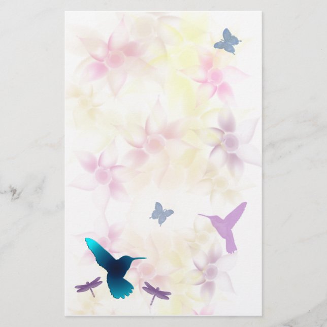 Hummingbird Garden Stationery (Front)