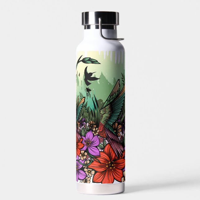 Hummingbird Garden Water Bottle (Left)