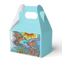 Hummingbird Goldfish Reflection Art Favour Box