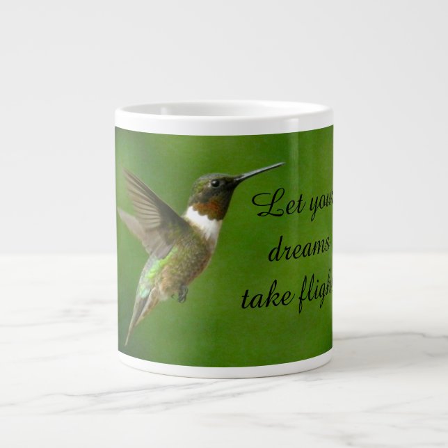 Hummingbird Haven Dreams Large Coffee Mug (Front)