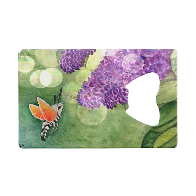 Hummingbird Hawk Moth and Lilacs (Front (Horizontal))