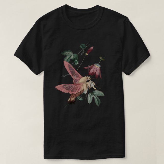 Hummingbird Hawk Moth T-Shirt (Design Front)