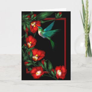 Hummingbird Hibiscus Note Cards