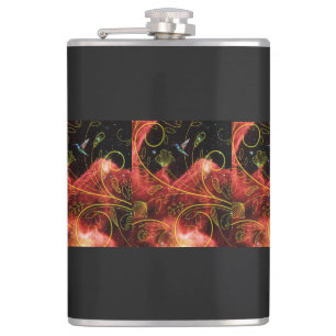 Hummingbird Hip Flask