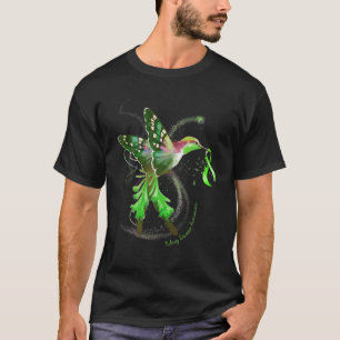 Hummingbird Hold Green Ribbon Kidney Disease Aware T-Shirt