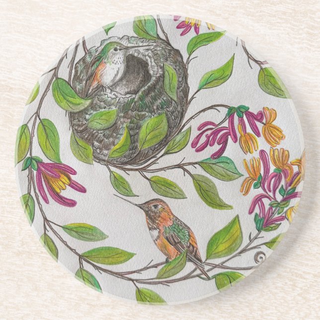  Hummingbird Home Coaster (Front)