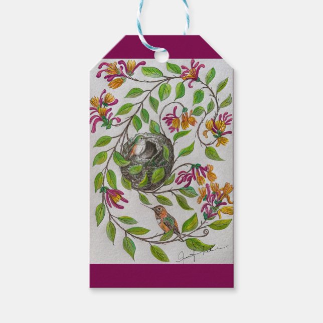  Hummingbird Home Gift Tag (Front)
