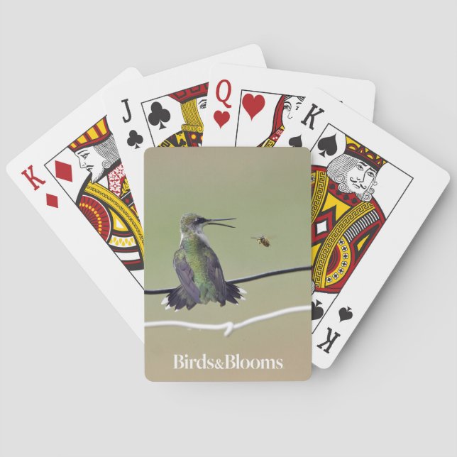 Hummingbird & Honey Bee Playing Cards (Back)
