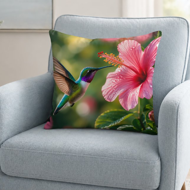 Hummingbird in Bloom Cushion (Creator Uploaded)