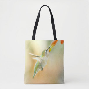 Hummingbird in Early Morning light Tote Bag