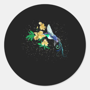 Hummingbird In Flight Classic Round Sticker