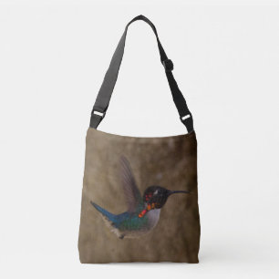Hummingbird in Flight Crossbody Bag